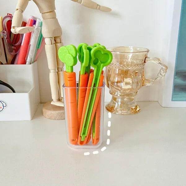 Food Sealing Clip Carrot Shape (pack Of 5 Clip)