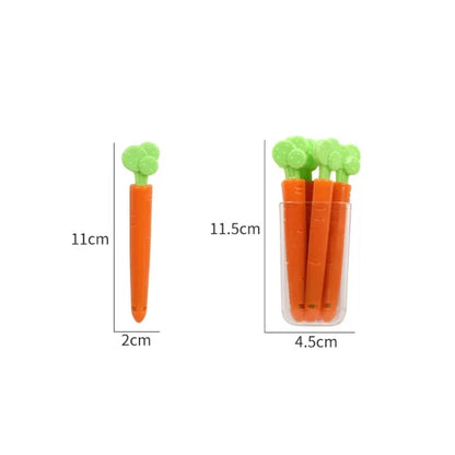 Food Sealing Clip Carrot Shape (pack Of 5 Clip)